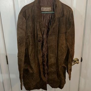 Vintage turn of the century leather jacket medium